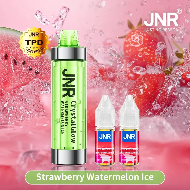 JNR Crystal Glow 33K Puffs - Kit Pod Remplissable et Rechargeable - Image 2