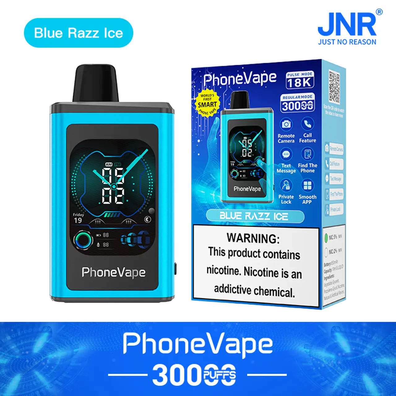 JNR Phone Vape 30000 30K Puffs World's First Smart Disposable Vape - Image 22