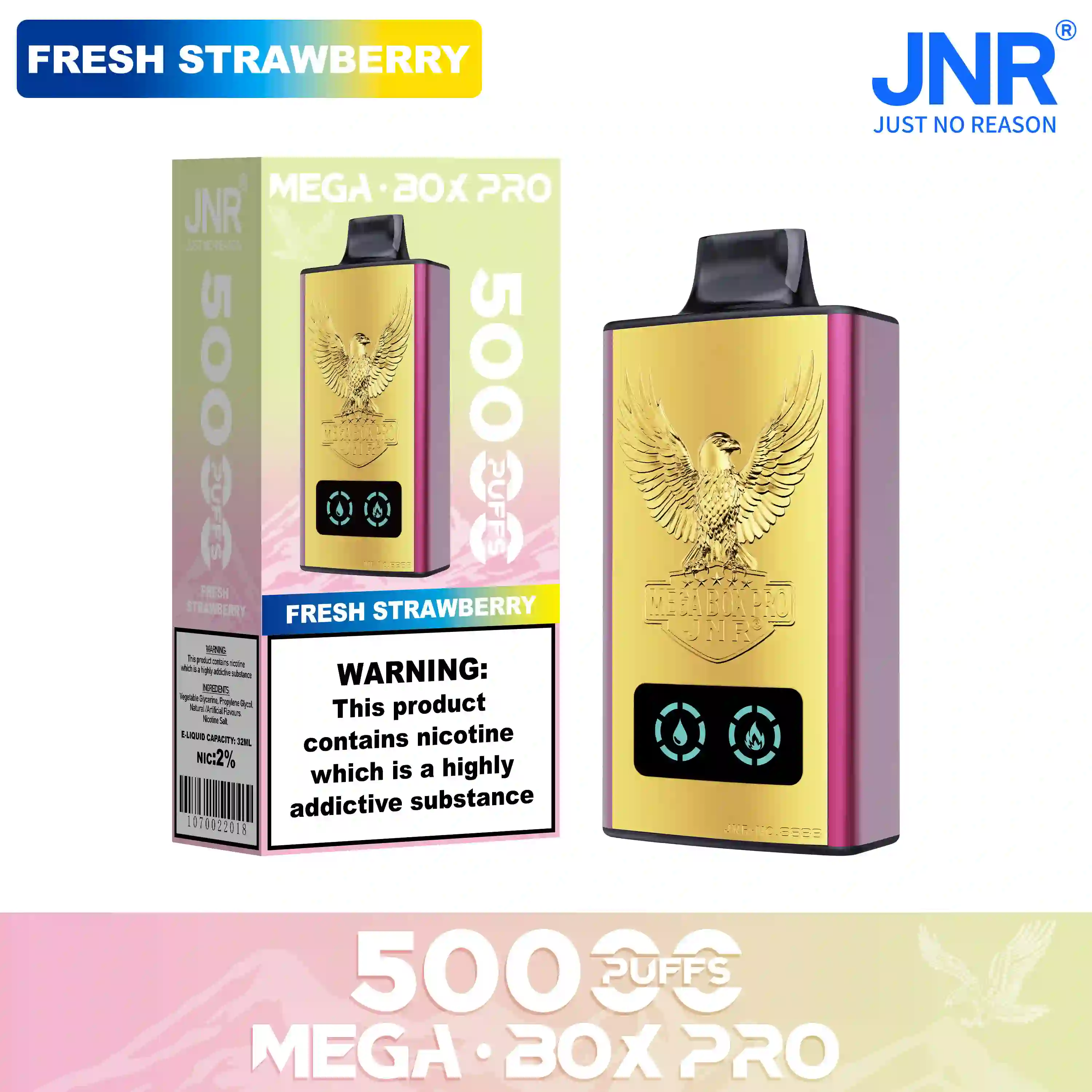 JNR Mega Box Pro 50000 Puffs Disposable Vape - Image 9