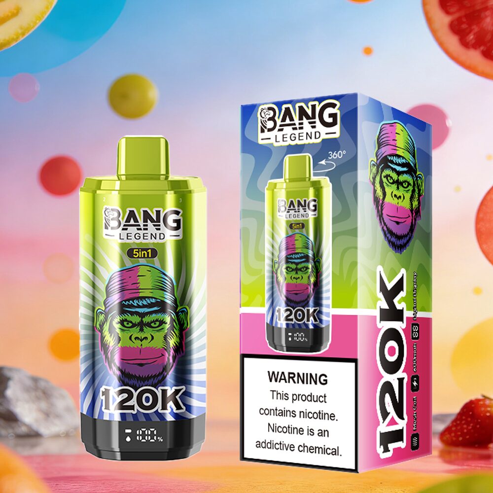 Bang Legend 120000 120K Puffs 5 in 1 Flavors & 5 oil tanks Rechargeable LCD Display Disposable Vape EU Warehouse - Image 25