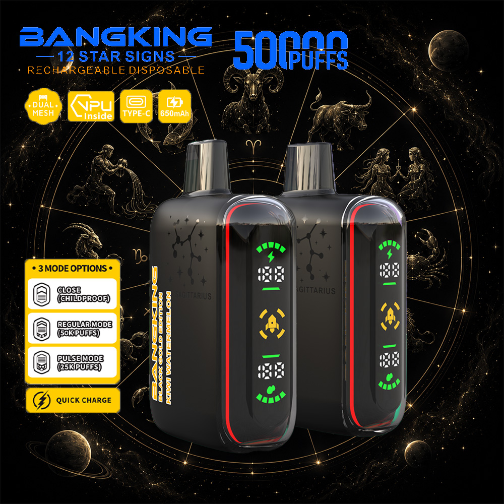 Bang King 12 Star Signs 50K 50000 Puffs Dual Mesh LED Display Disposable Vape - Image 17
