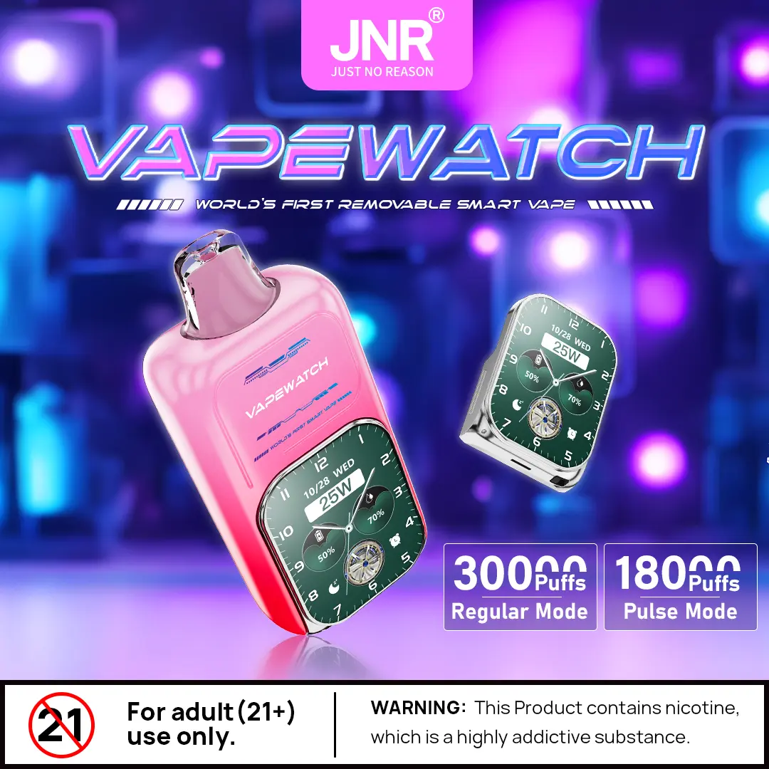 JNR Vape Watch 30000 30K Puffs Original Smart Disposable Vape - Image 2