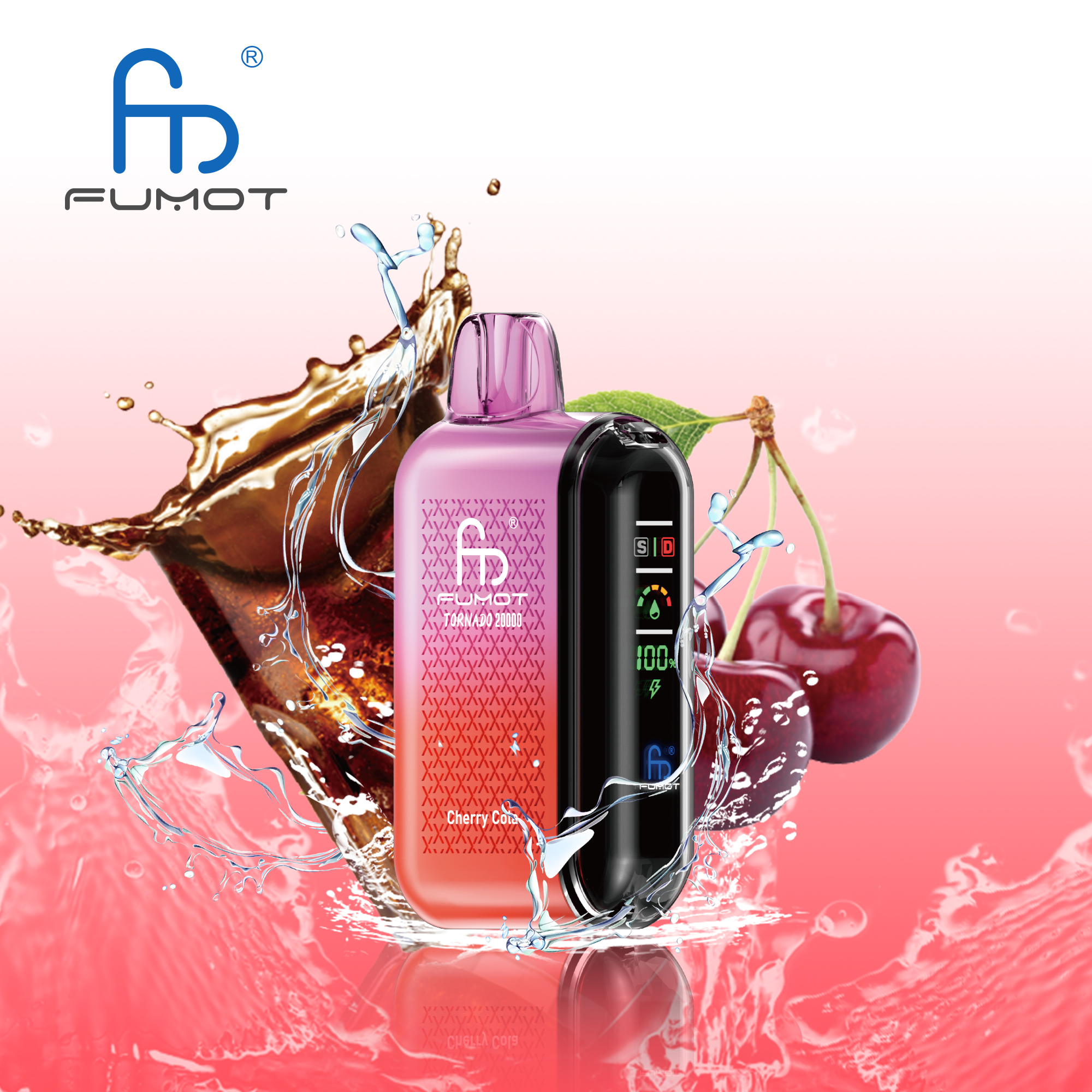 Fumot Tornado 20000 Puffs Smart LED Display 20k Vape - Image 37