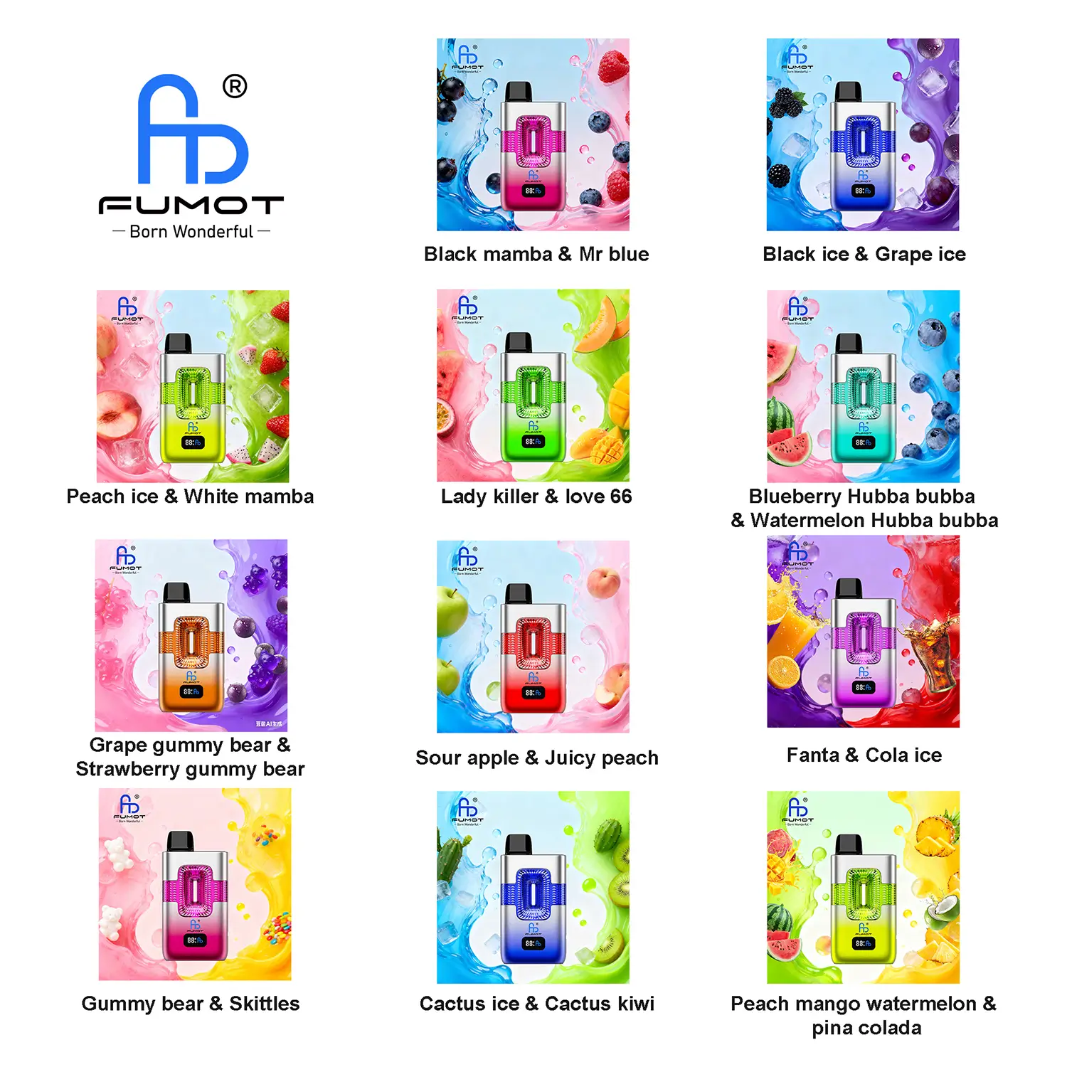 Fumot 50K 2IN1 Disposable Vape - (1 Vape) - Image 3