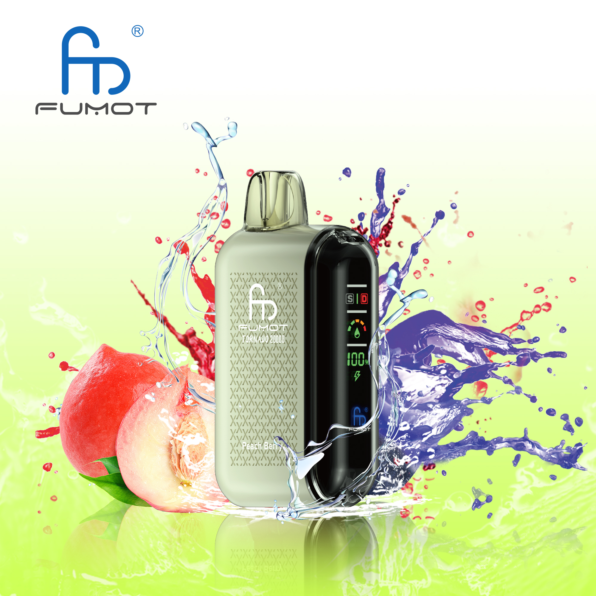 Fumot Tornado 20000 Puffs Smart LED Display 20k Vape - Image 43