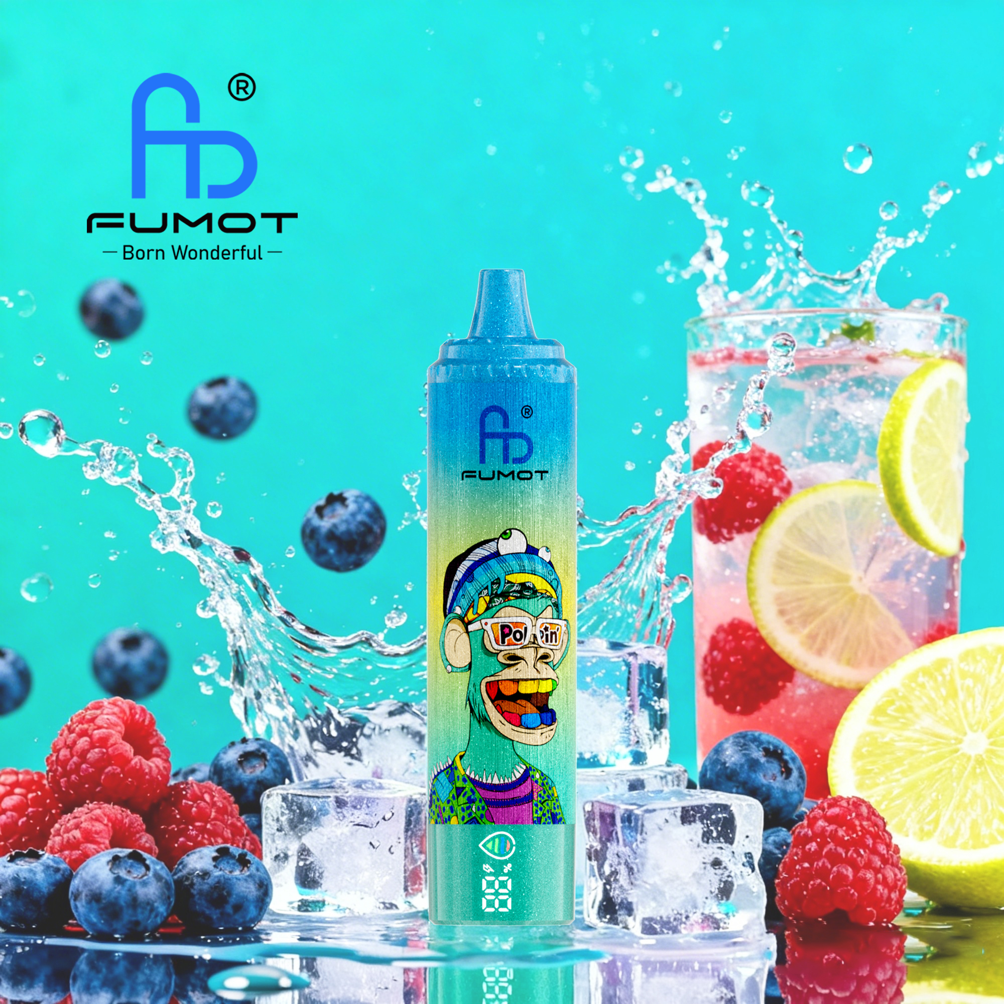 Fumot RandM Tornado 15000 15K Puffs Disposable Vape Wholesale | Rechargeable, LED Screen, RGB Light, 45 Flavors | 0%-5% Nic Salt - Image 3