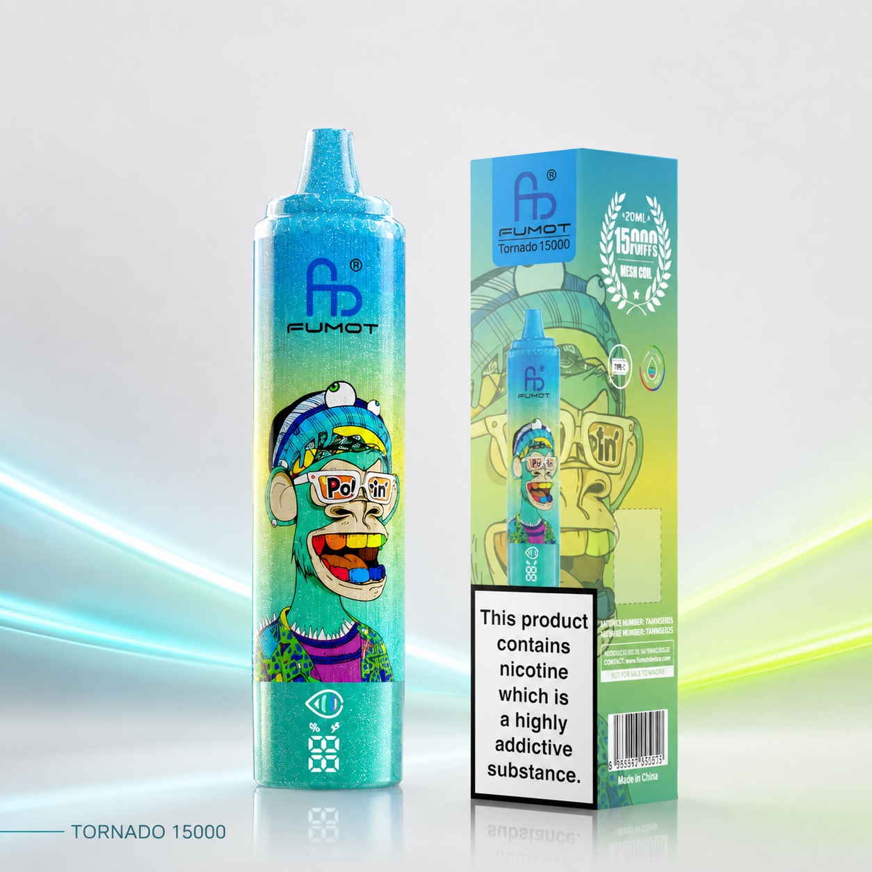 Fumot RandM Tornado 15000 15K Puffs Disposable Vape Wholesale | Rechargeable, LED Screen, RGB Light, 45 Flavors | 0%-5% Nic Salt - Image 59