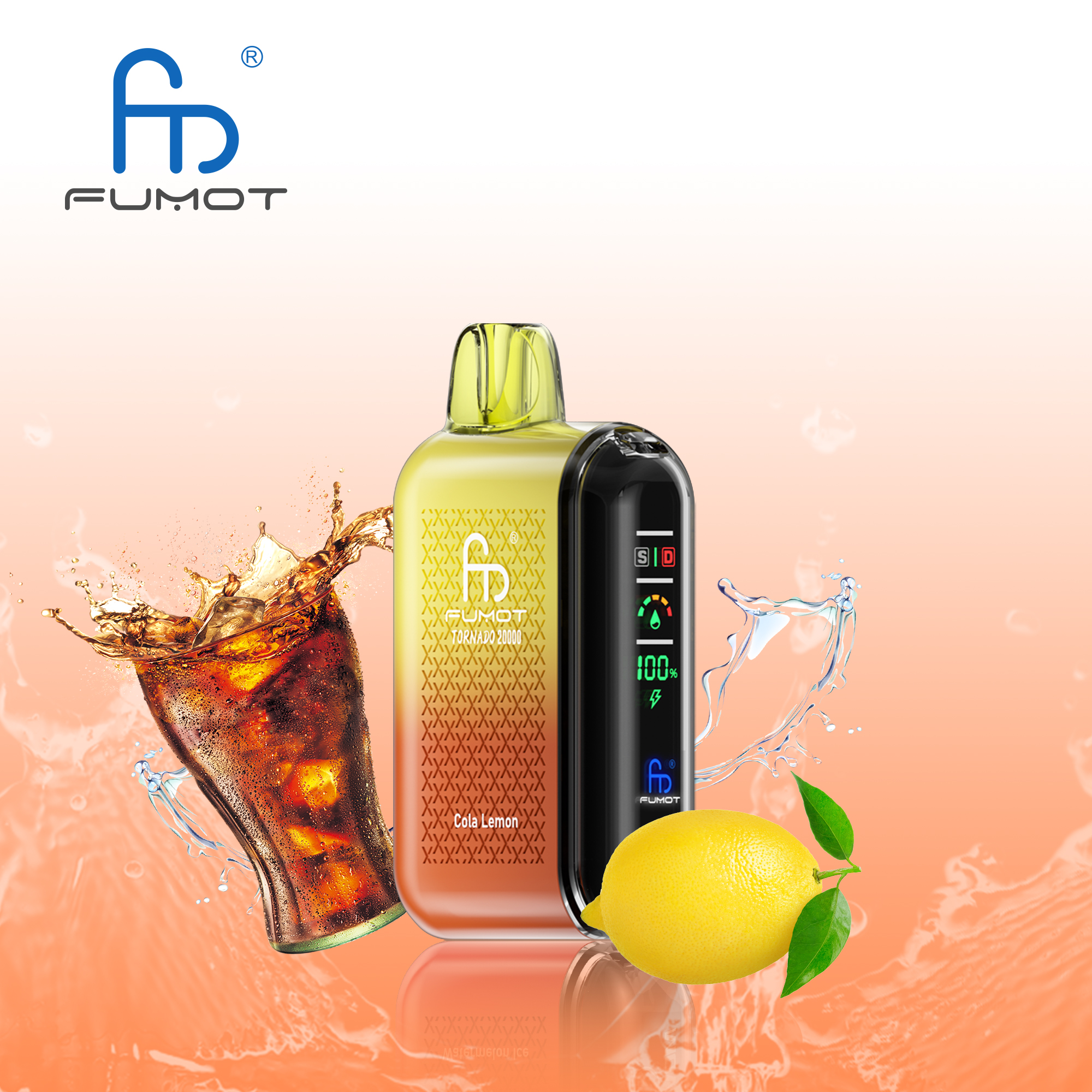 Fumot Tornado 20000 Puffs Smart LED Display 20k Vape - Image 14