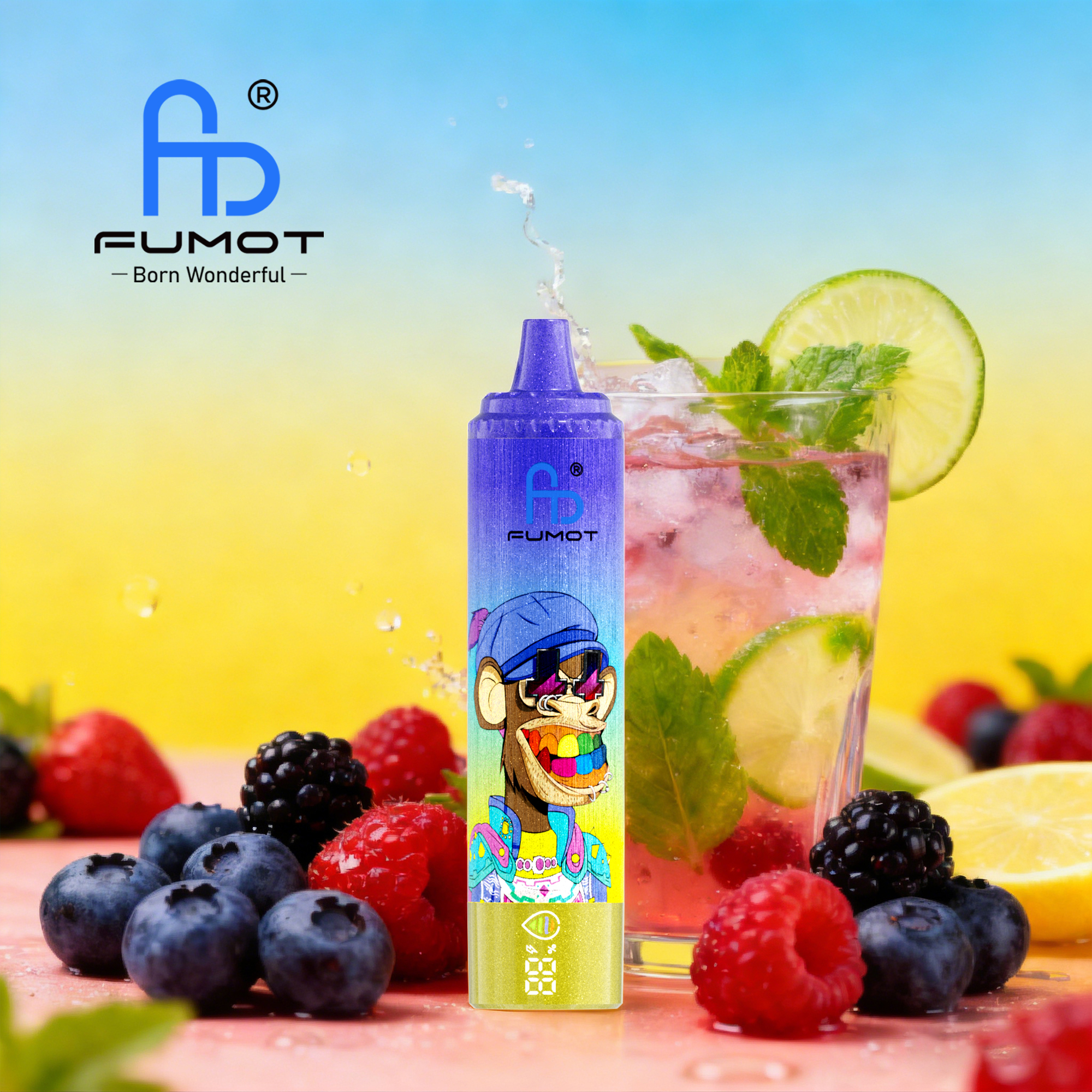 Fumot RandM Tornado 15000 15K Puffs Disposable Vape Wholesale | Rechargeable, LED Screen, RGB Light, 45 Flavors | 0%-5% Nic Salt - Image 35