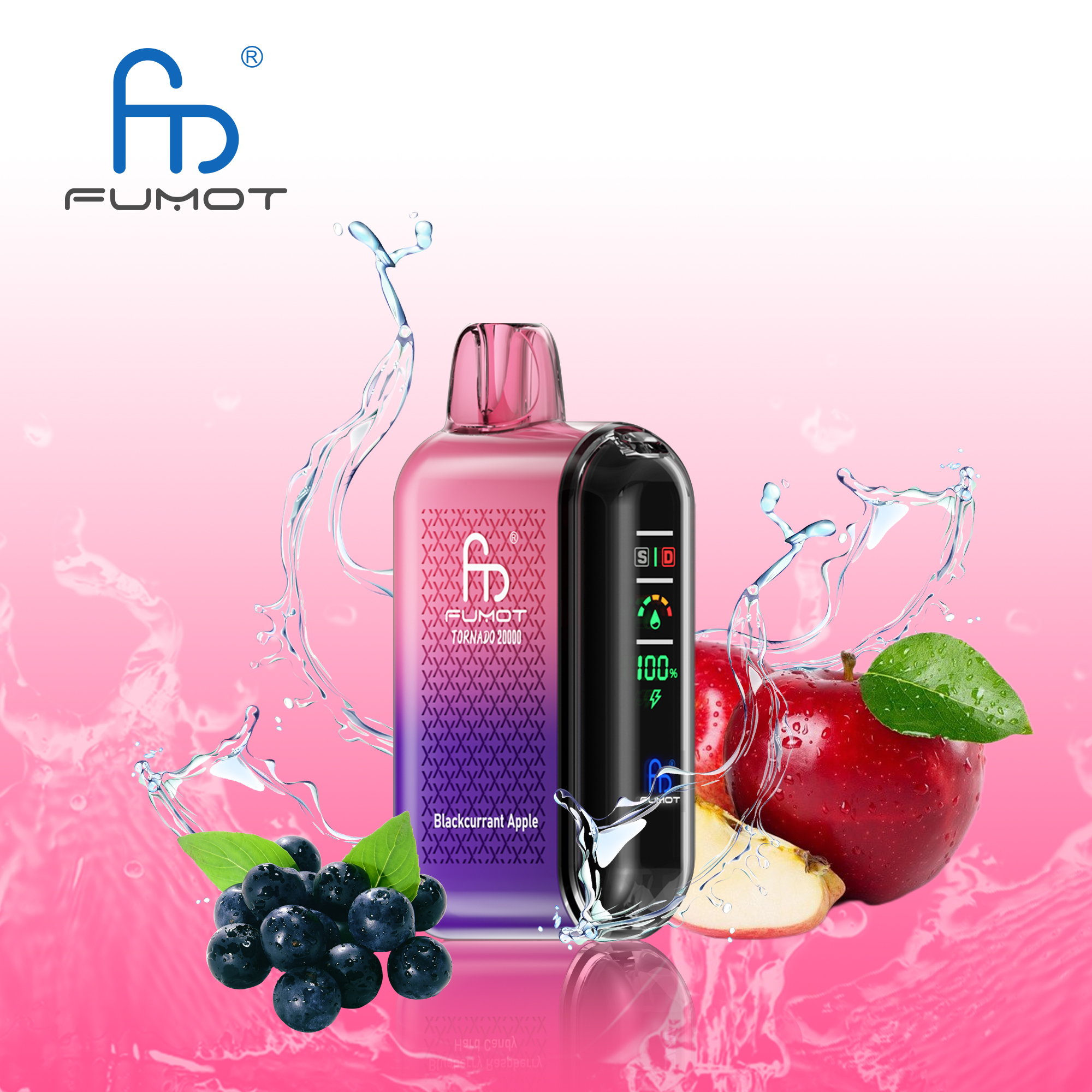 Fumot Tornado 20000 Puffs Smart LED Display 20k Vape - Image 3