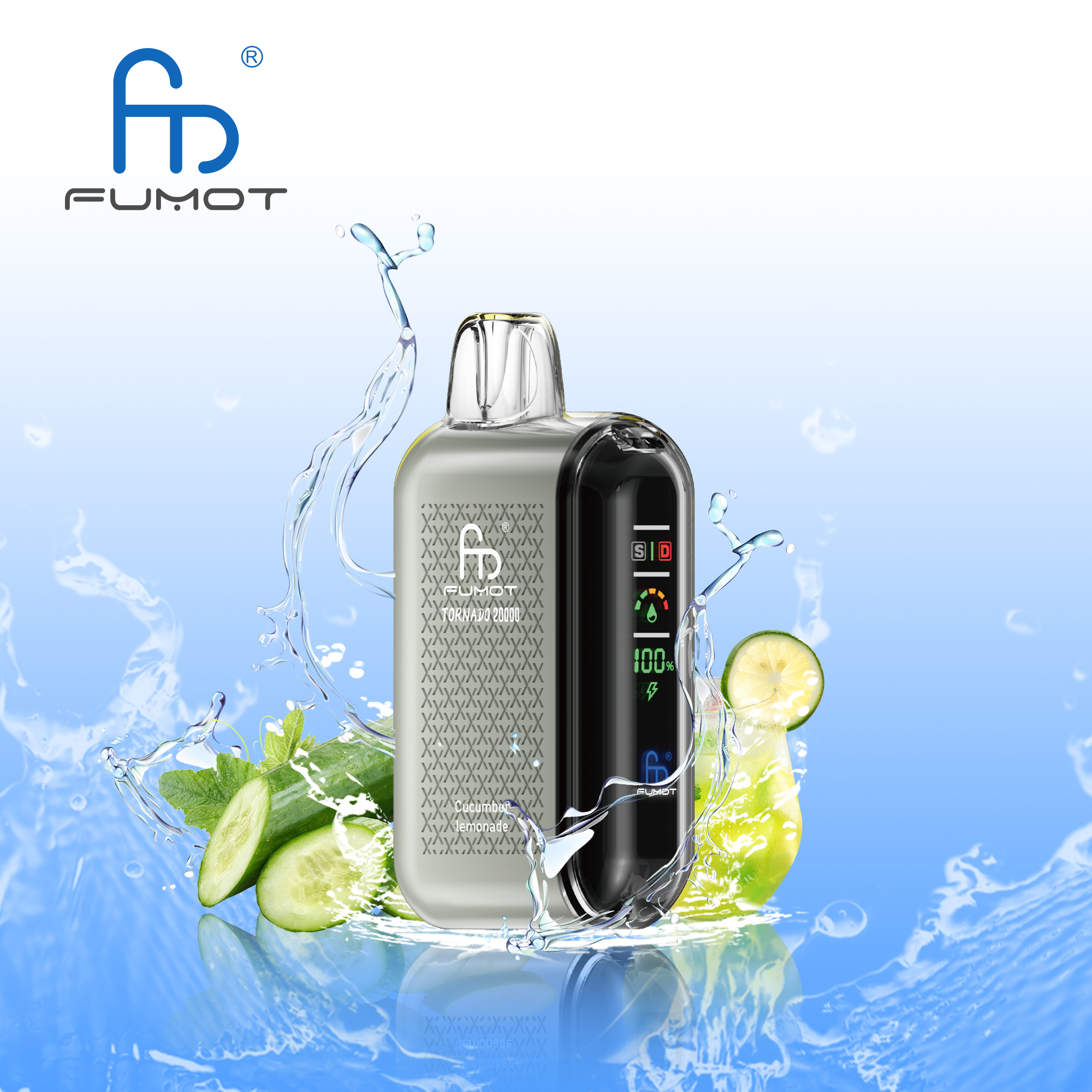 Fumot Tornado 20000 Puffs Smart LED Display 20k Vape - Image 18
