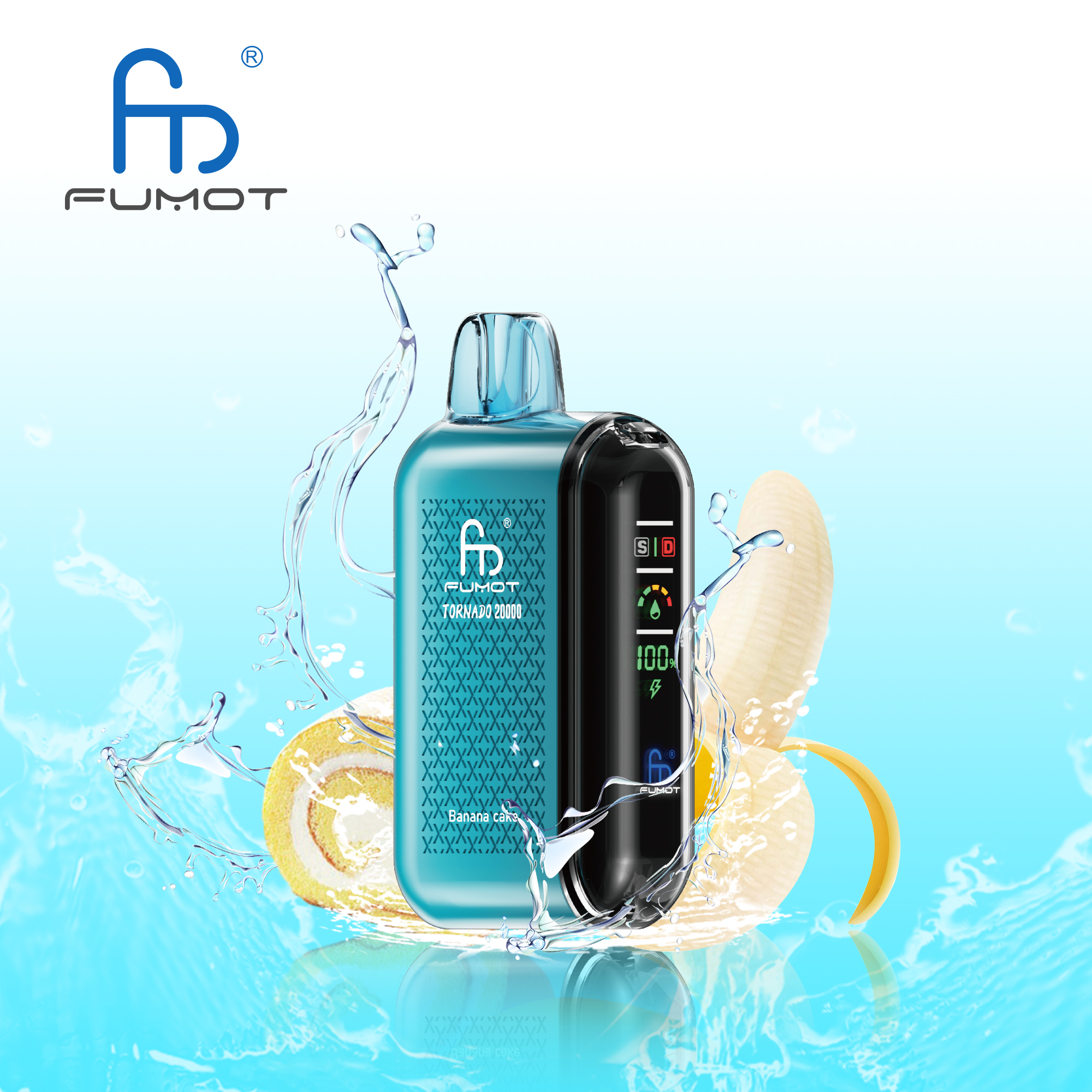 Fumot Tornado 20000 Puffs Smart LED Display 20k Vape - Image 2