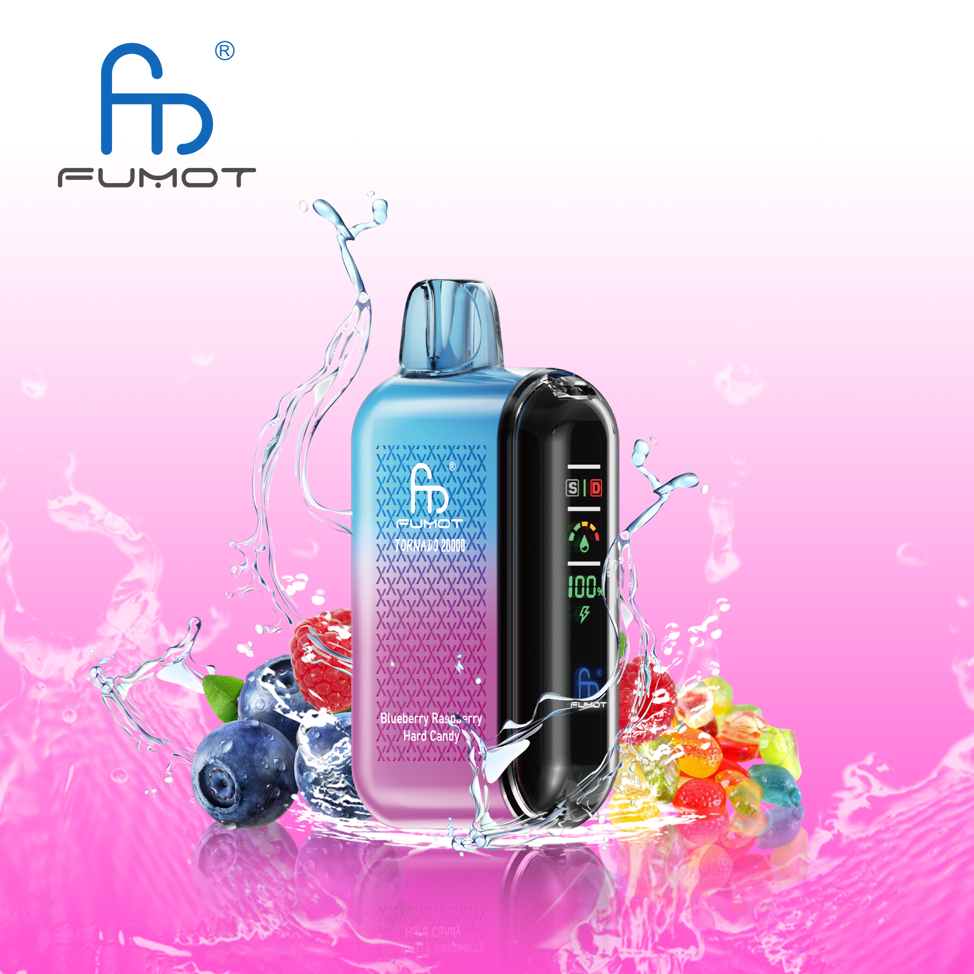 Fumot Tornado 20000 Puffs Smart LED Display 20k Vape - Image 7