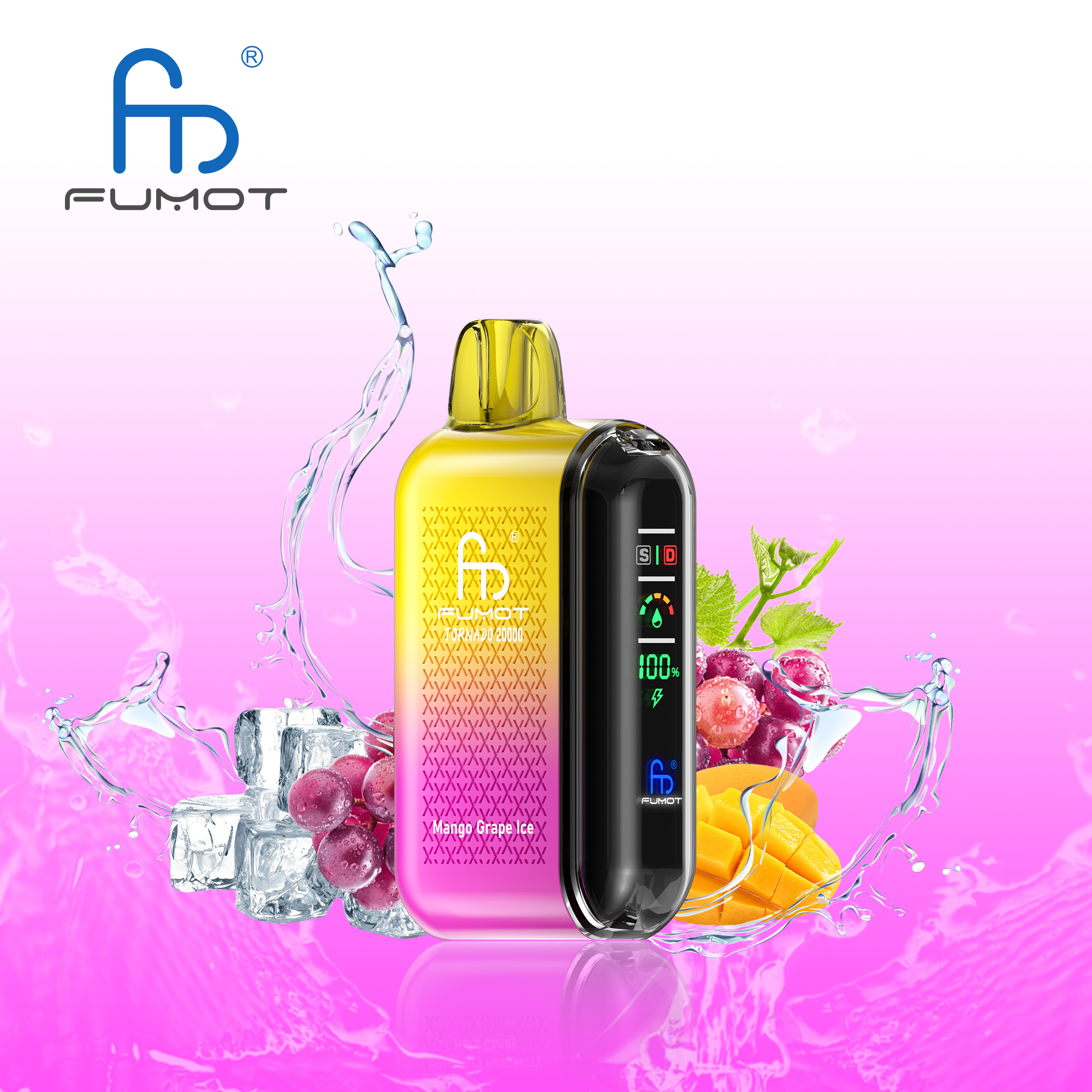 Fumot Tornado 20000 Puffs Smart LED Display 20k Vape - Image 41